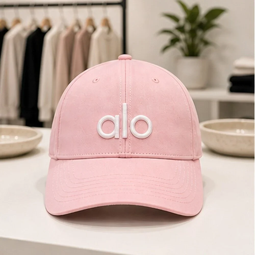 ALO Yoga Pink Clean Baseball Cap Hat NWT